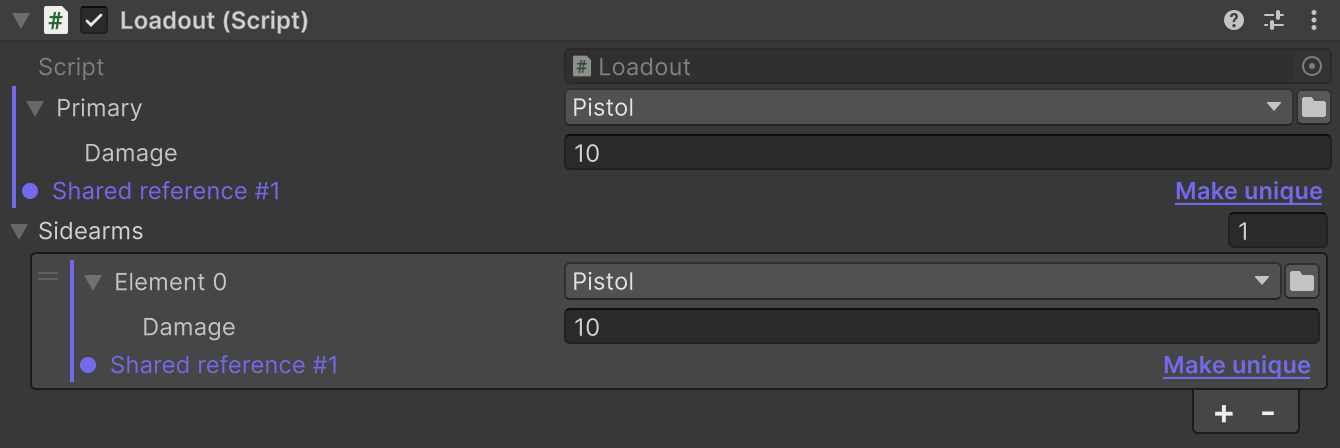 Make unique creates an independent copy of a shared reference